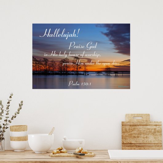Psa 150:1 ポスター (キッチン)