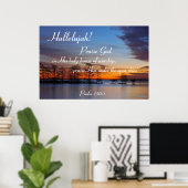 Psa 150:1 ポスター (ホームオフィス)