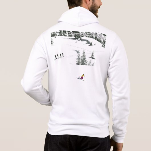Psa 19-1 Skier sweatshirt パーカ (裏面)