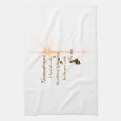 Psa 23.3主はわたしのシェパード キッチンタオル (縦)