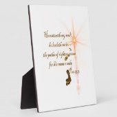 Psa 23.3主はわたしのシェパード フォトプラーク (側面)