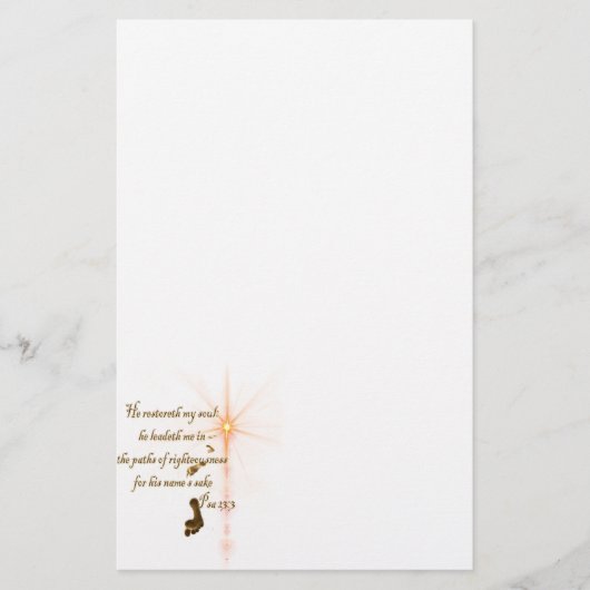 Psa 23.3主はわたしのシェパード 便箋 (正面)