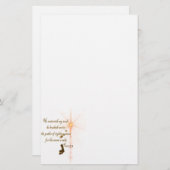 Psa 23.3主はわたしのシェパード 便箋 (正面/裏面)