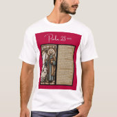 Psalmメッセージ – Psalm 23 – ショートスリーブホワイト Tシャツ (正面)