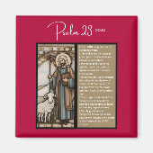 Psalmメッセージ: Psalm 23 – 角磁石 マグネット (正面)