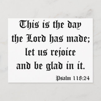 Psalm118: 24 ポストカード