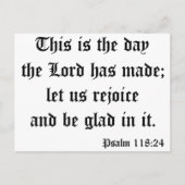 Psalm118: 24 ポストカード (正面)