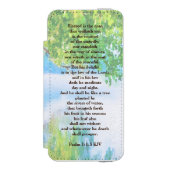 Psalm1:1-3はキリス賛美ト教徒の男性 Incipio iPhoneウォレットケース (フォリオ 正面)