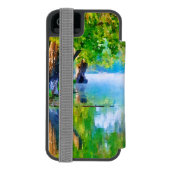 Psalm1:1-3はキリス賛美ト教徒の男性 Incipio iPhoneウォレットケース (フォリオ裏面)