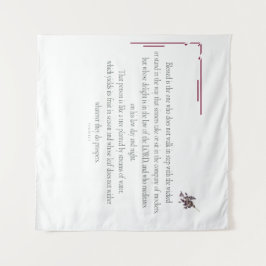 PSALM 1は、邪悪な人と歩調を合わせていない タペストリー