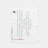 PSALM 1は、邪悪な人と歩調を合わせていない フリースブランケット (正面)