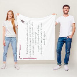 PSALM 1は、邪悪な人と歩調を合わせていない フリースブランケット