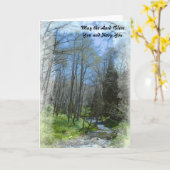 Psalm 1勇気付けられるカード カード (黄色い花)