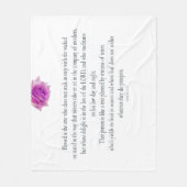 Psalm 1聖なる書物、 経典アー賛美ト- and Jigious フリースブランケット (正面)