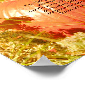 Psalm 100:4 Thanksgiving poster ポスター (角)