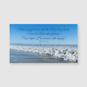 Psalm 100 Ocean Photography Inspiring Quote Magnet (正面)
