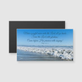 Psalm 100 Ocean Photography Inspiring Quote Magnet (正面/裏面)