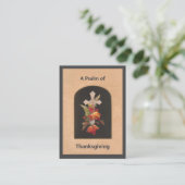 Psalm 100 Thanksgiving Prayer Card プレイスカード (スタンド正面)