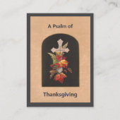 Psalm 100 Thanksgiving Prayer Card プレイスカード (正面)