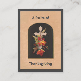 Psalm 100 Thanksgiving Prayer Card プレイスカード