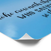 Psalm 103イーグル飛んでいる光沢ポスター ポスター (コーナー)