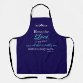 Psalm 103:1 Bible Verse Custom Christian Apron  エプロン (正面)