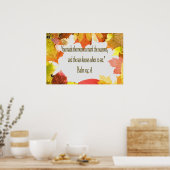 Psalm 104 Christian Posterまたはプリント紅葉 ポスター (キッチン)