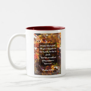 Psalm 106:1 Mug ツートーンマグカップ