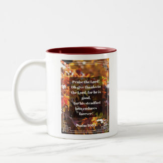 Psalm 106:1 Mug ツートーンマグカップ