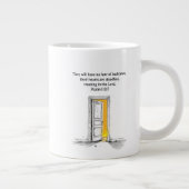 Psalm 112:7 Bible Verse Christian Gift Mug ジャンボコーヒーマグカップ (右)