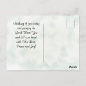 Psalm 118:24今日、フローラ ポストカード (裏面)