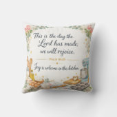 Psalm 118:24, Messianic Jewish Decor, Bible Verse クッション (裏面)