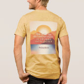Psalm 118:24 This Is The Day トライブレンドTシャツ (裏面)