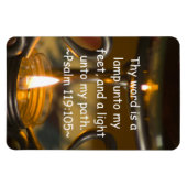 Psalm 119:105プレミアムマグネット マグネット (横)