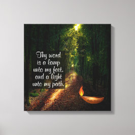 Psalm 119:105  キャンバスプリント