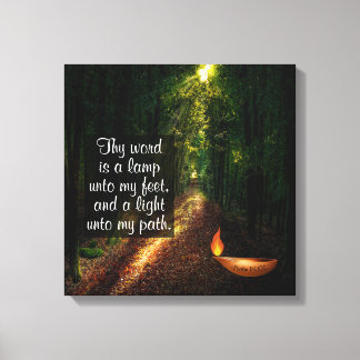 Psalm 119:105  キャンバスプリント
