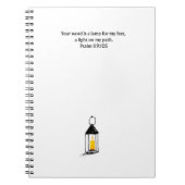 Psalm 119:105 Christian Journal Scripture Notebook ノートブック (正面)
