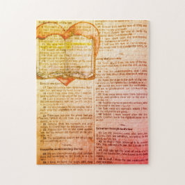 Psalm 119:11 -私が隠したあなたの言葉をハート ジグソーパズル