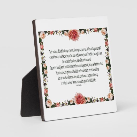 PSALM-11，男性の子供を参照，ピンクのフローラ フォトプラーク (正面)