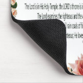 PSALM-11，男性の子供を参照，ピンクのフローラ マウスパッド (コーナー)