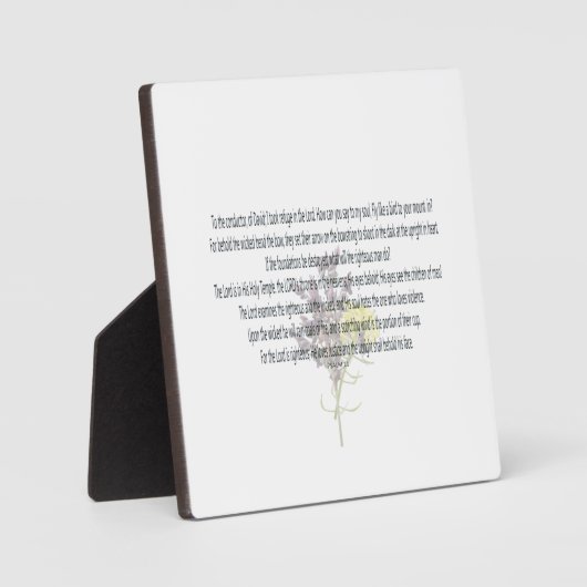 PSALM-11，私は主に皈依した，フローラ フォトプラーク (正面)