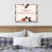 Psalm 11:5, No Violence キャンバスプリント (インサイチュ (寝室))