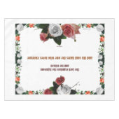 Psalm 11:5, No Violence テーブルクロス (正面(横))