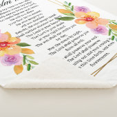 Psalm 121フローラ幾何図枠 シェルパブランケット (3/4)