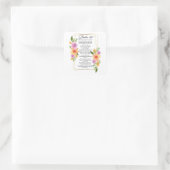 Psalm 121フローラ幾何図枠 スクエアシール (バッグ)