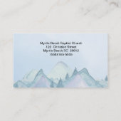 Psalm 121 1と2教会の名刺 名刺 (裏面)