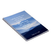 Psalm 121:1-2主よ救済り私が来ます ノートブック (右側)