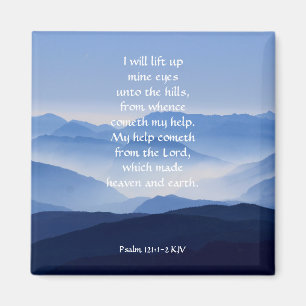 Psalm 121:1-2主よ救済り私が来ます マグネット