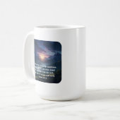 Psalm 121:1-2 mountain sunrise Christian Faith コーヒーマグカップ (正面左)