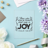 Psalm 126:5 Scripture Typography – Reap in Joy アクリル招待状 (インサイチュ (ウェディング))